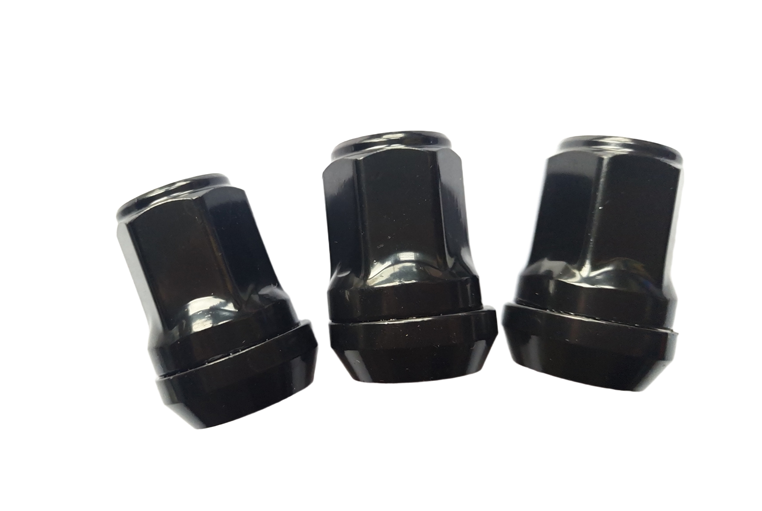 Hjulmutter med flytende konus